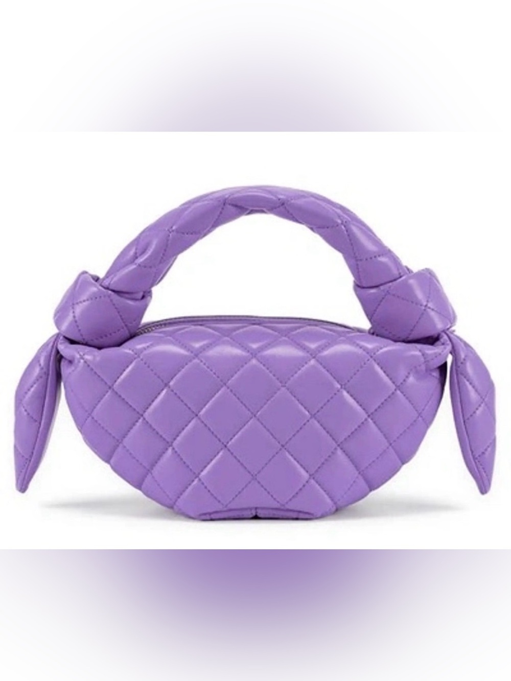 Quilted Lavender Top-Handle Women’s Bag